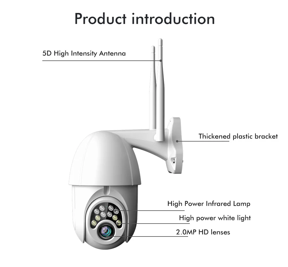 KuWfi Wifi умный детский монитор наружная IP камера HD 1080P двухсторонняя аудио
