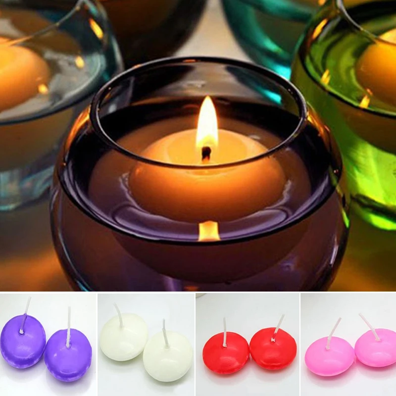 

10Pcs/lot Unscented Floating Candles For Wedding Party Event Home Birthday Decor Candles New Year Christmas Decoration
