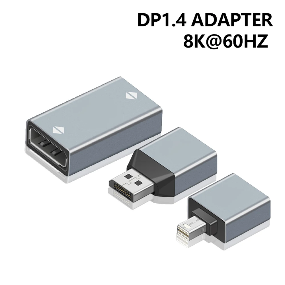 

High-Definition DP Female Video Converter Replacement DP 1.4 to DP Mini DP 8K 60Hz Adapter DP Female Adapter Connector