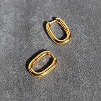 hoop earrings jewelry for women 2021 18k real gold plated piercing woman earring accessories bijouterie female new year gift