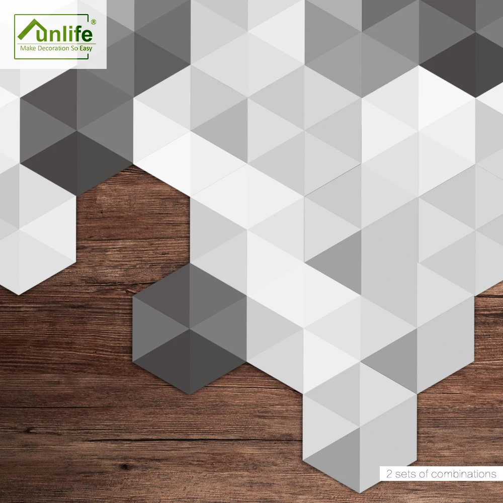 Напольные наклейки Funlife DB059 Нескользящие самоклеящиеся водонепроницаемые