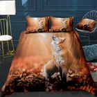 Комплект постельного белья из 3 предметов с рисунком животных, лиса