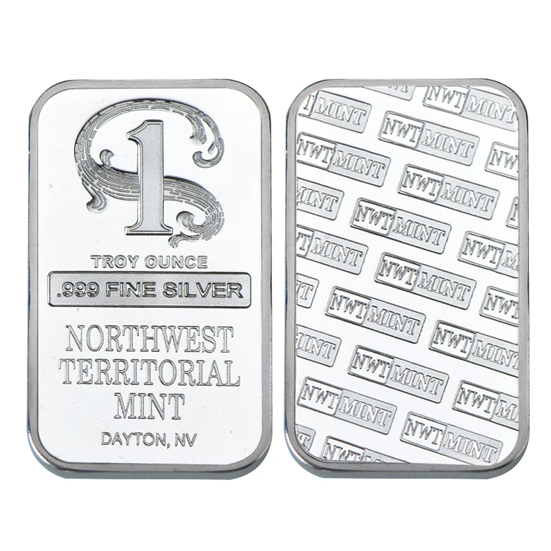 Серебряная панель искусственная монета чехол золотой барен вызов слитки