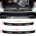 1 шт. защитная наклейка на бампер из углеродного волокна для автомобильного багажника Infiniti FX35 Q50 Q30 ESQ QX50 QX60 QX70 EX JX35 G35 G37