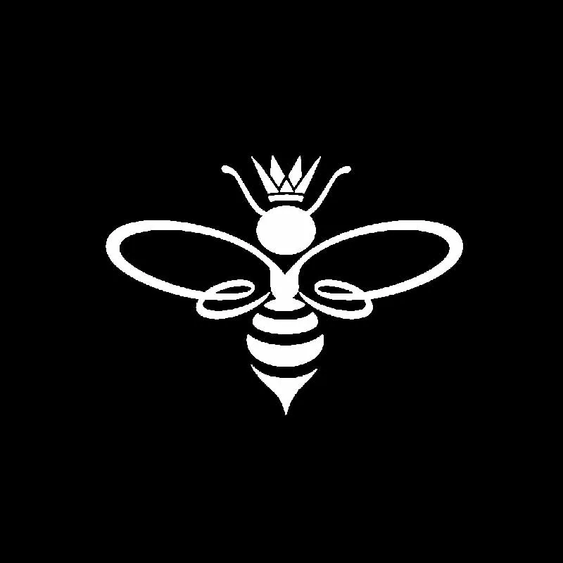 Черная/серебряная Ослепительная Почетная пчела прекрасная виниловая наклейка