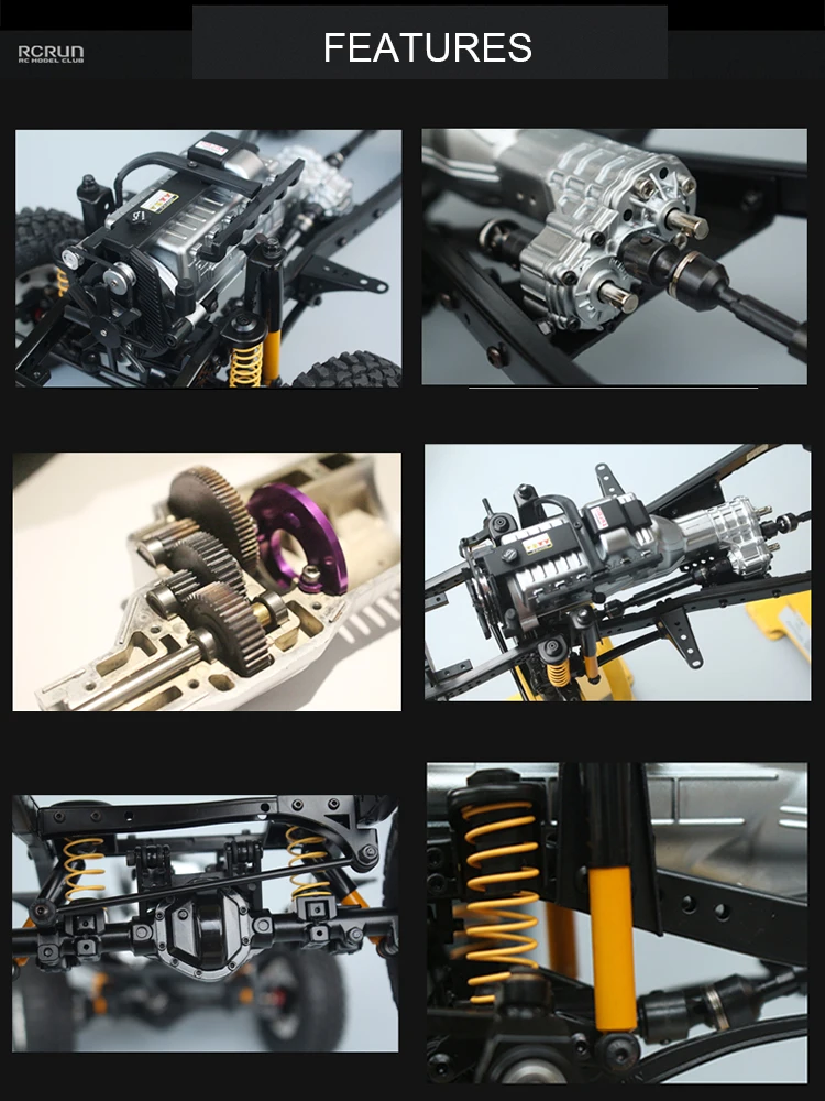 RCRUN Ультра реалистичные весы LC80 металлическая рама шасси набор для сборки