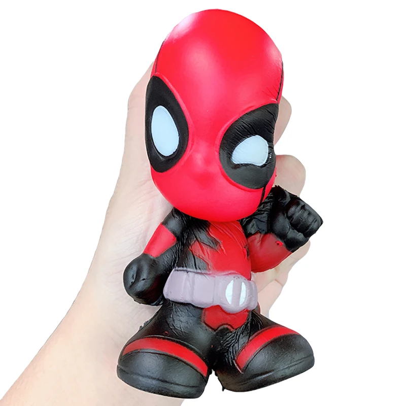 Jumbo супер герой Marvel Дэдпул сжимает игрушки мультфильм медленно поднимающийся мягкий ароматизированный стресс облегчение удовольствие для Ребенка Рождественский подарок игрушка