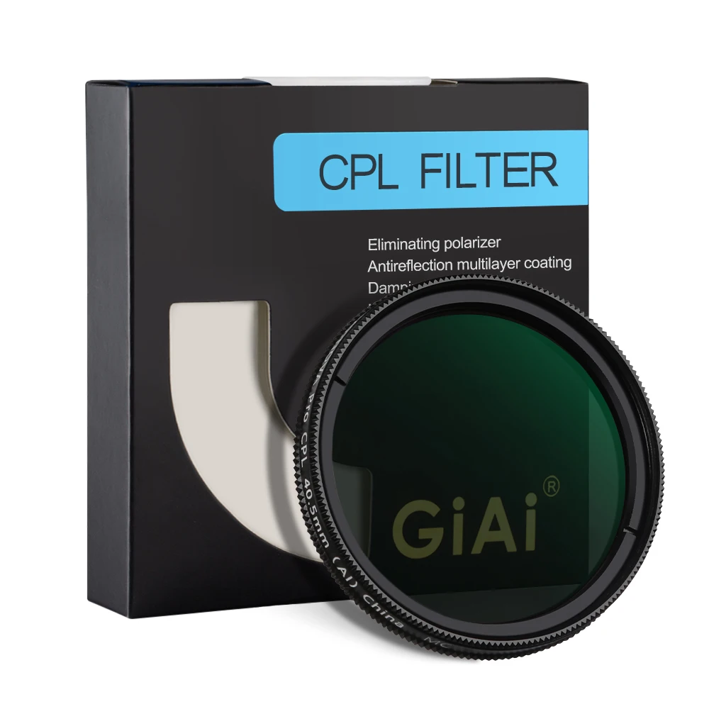 

GiAi Ultra Slim Blue Coating Anti-reflective light Polarlizer Camera Lens CPL Filters 72mm 77mm 67mm 62mm 58mm 55mm For DSRL