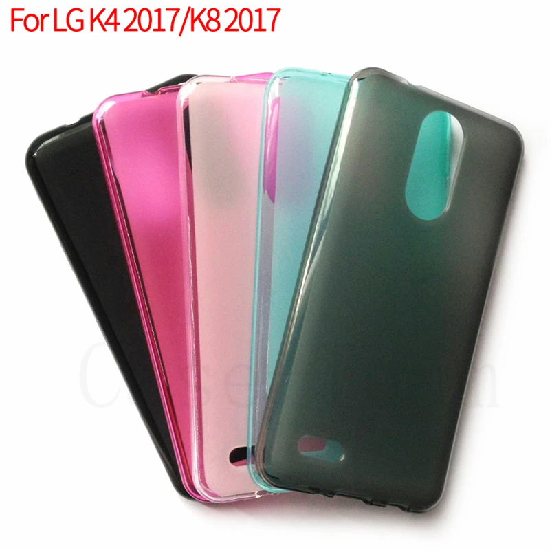 Матовый мягкий из ТПУ cell для LG K4 2017 Прозрачный чехол K8 возможны разные модели |