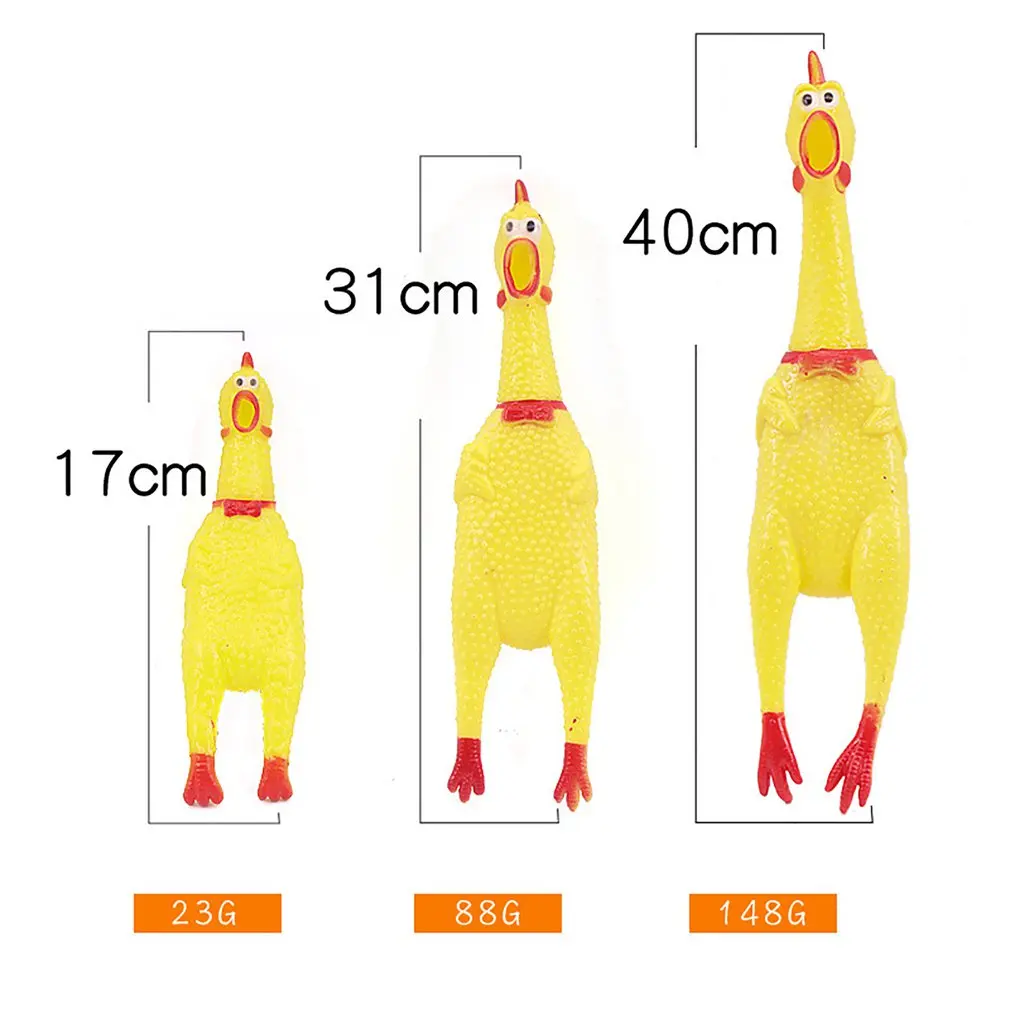 

Screaming Chicken Squeeze Sound Toy Dog Toys Shrilling Decompression Tool Funny Gadgets Funny Accessories
