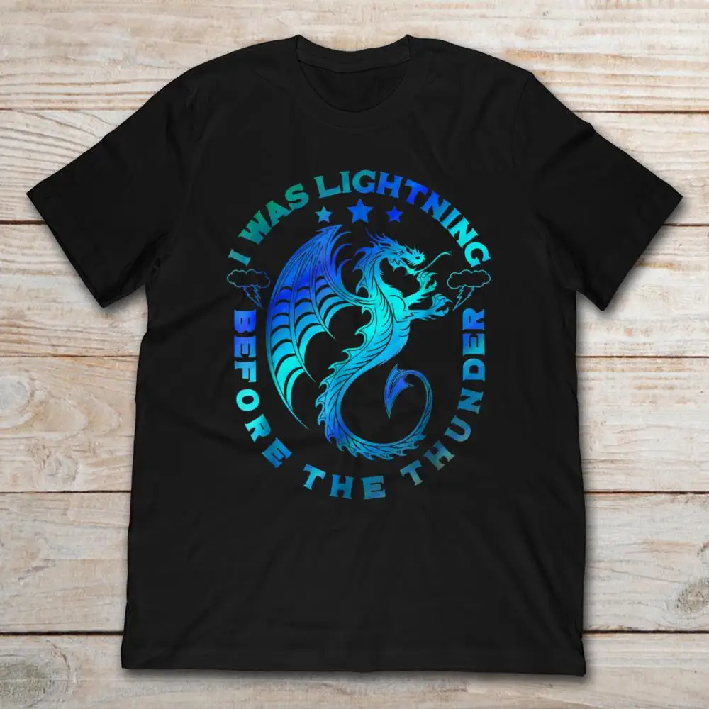 Футболка с надписью I Was Lightning Before The Thunder Imagine Dragons|Мужские футболки| |