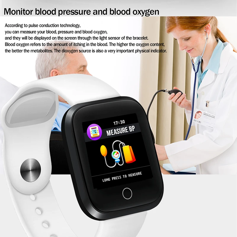 Новинка 2019 смарт-часы для мужчин и женщин монитор сердечного ритма артериального