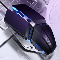 3200dpi wired chicken eating mechanical mouse usb game office silent mute mouse computer peripherals for pc games