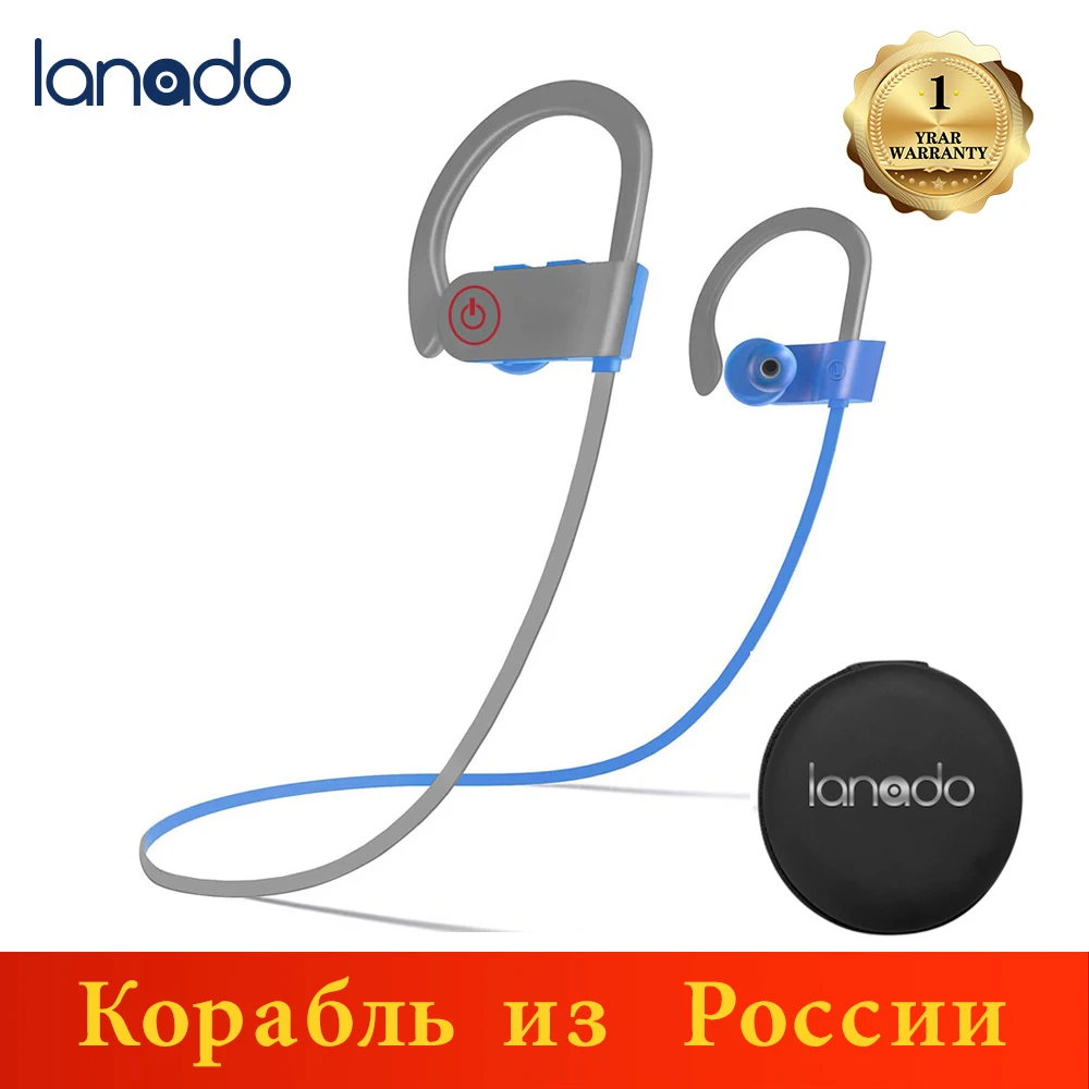 Беспроводные наушники Lanado водонепроницаемые IPX7 с микрофоном TWS беспроводные