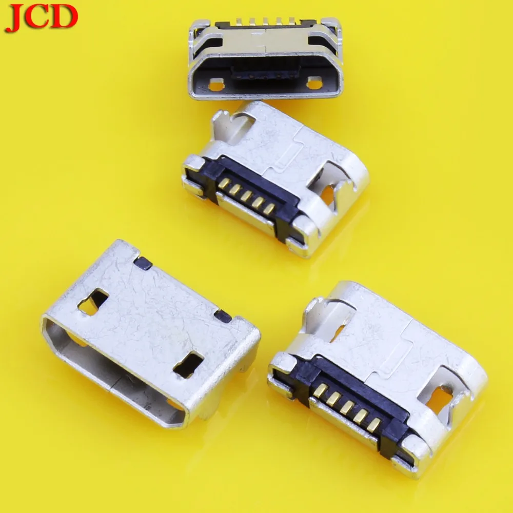 JCD 5Pin Micro USB 5pin DIP гнездовой разъем для Мобильный телефон Mini сварки печатных плат