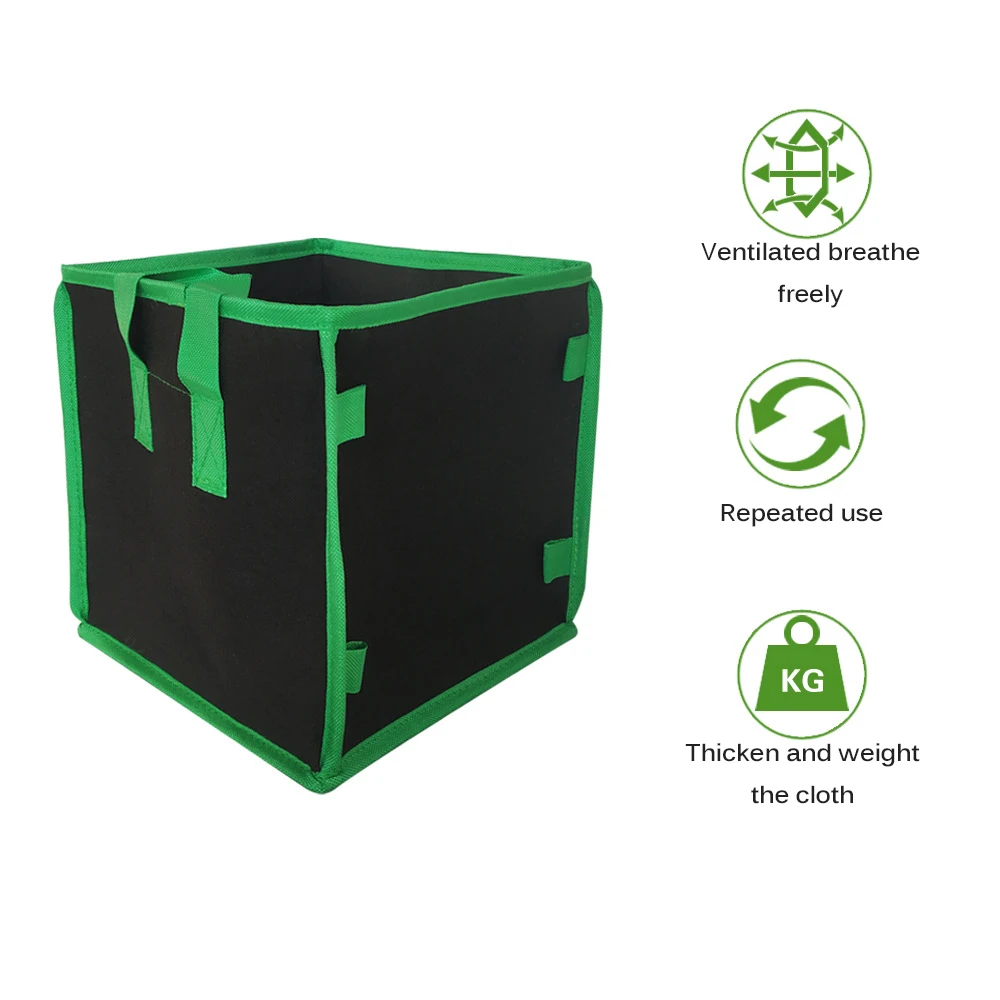 Квадратный выращивание картофеля сумка Детская томата DIY посадки ведро войлока