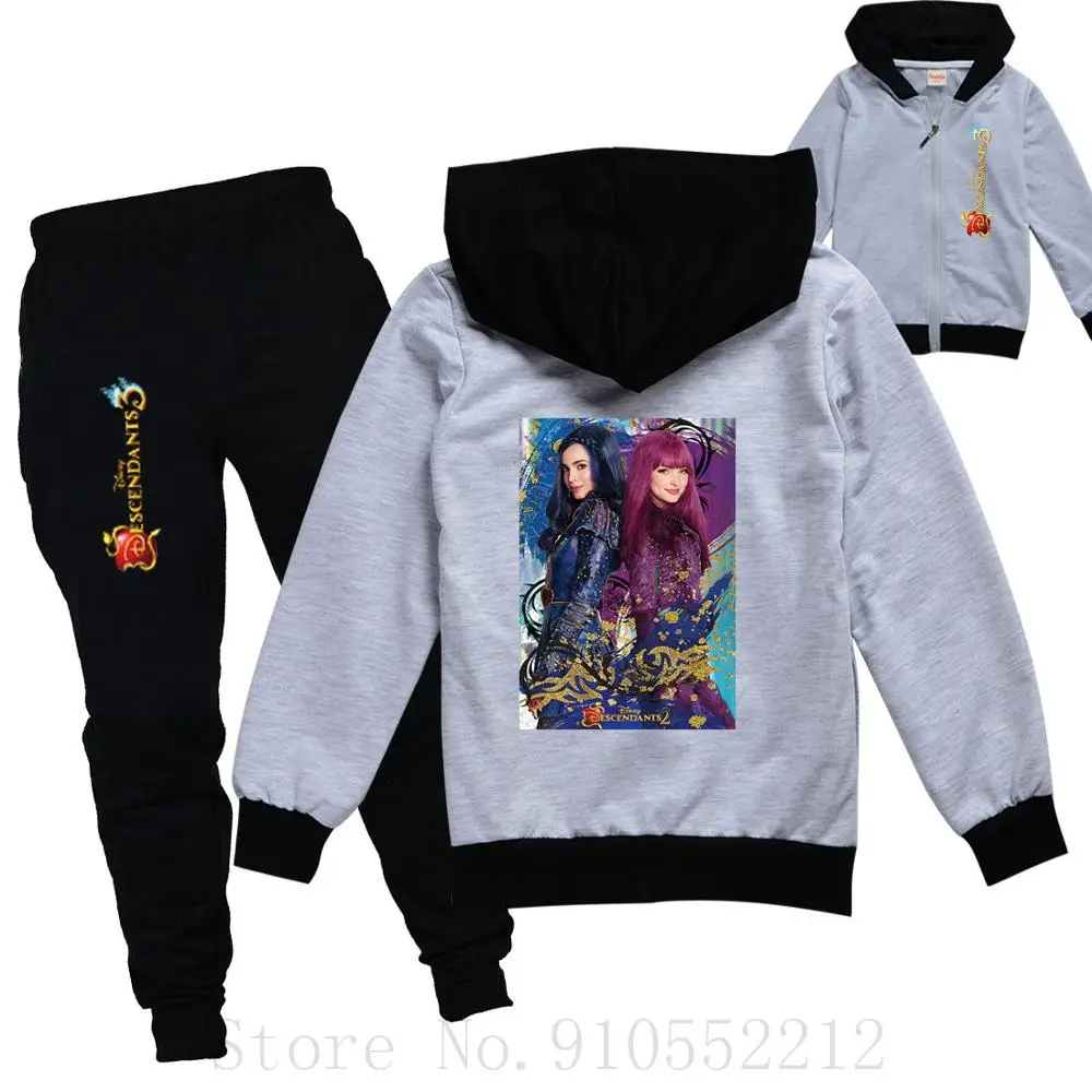 Детская одежда с мультяшным принтом куртка и брюки Спортивный Повседневный