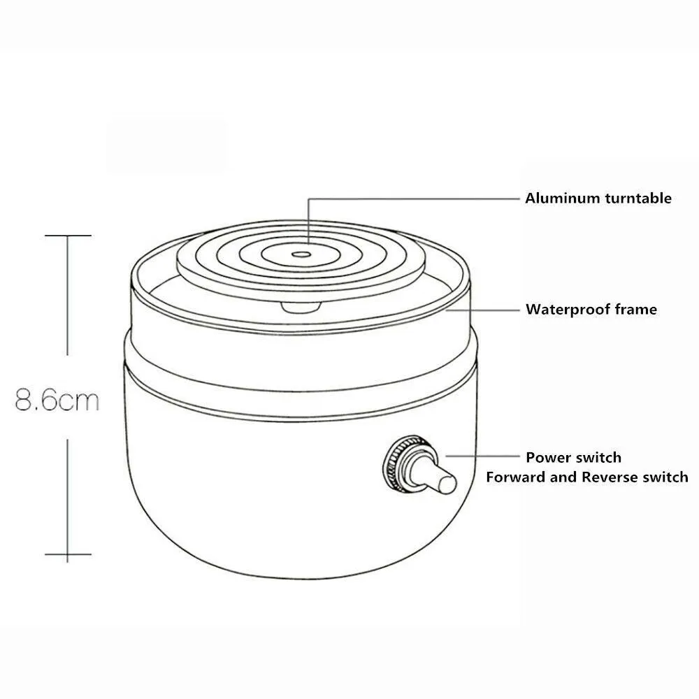 

Mini Electric Pottery Wheel Ceramic Machine Pottery Wheel Machine Ceramic Shaping Tool Work Clay Art Craft Diy Machine