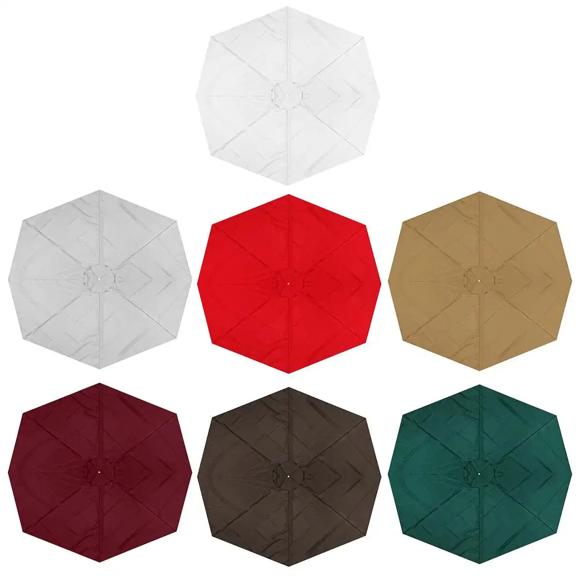 

300x300cm Umbrella Cover 8bones Polyester Replacement Parasol Cover canopy sun Waterproof UV Protection awning sun shade shelter