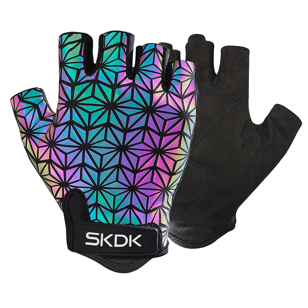 

1 Pair Half Finger Gloves Gym Training Fitness Workout Pull Up Weight Lifting Sports Exercise Non Slip Cycling Gloves