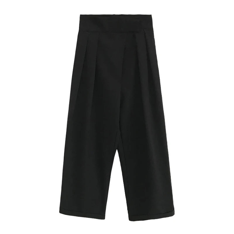 Mozuleva повседневные белые брюки для женщин с высокой талией свободные широкие