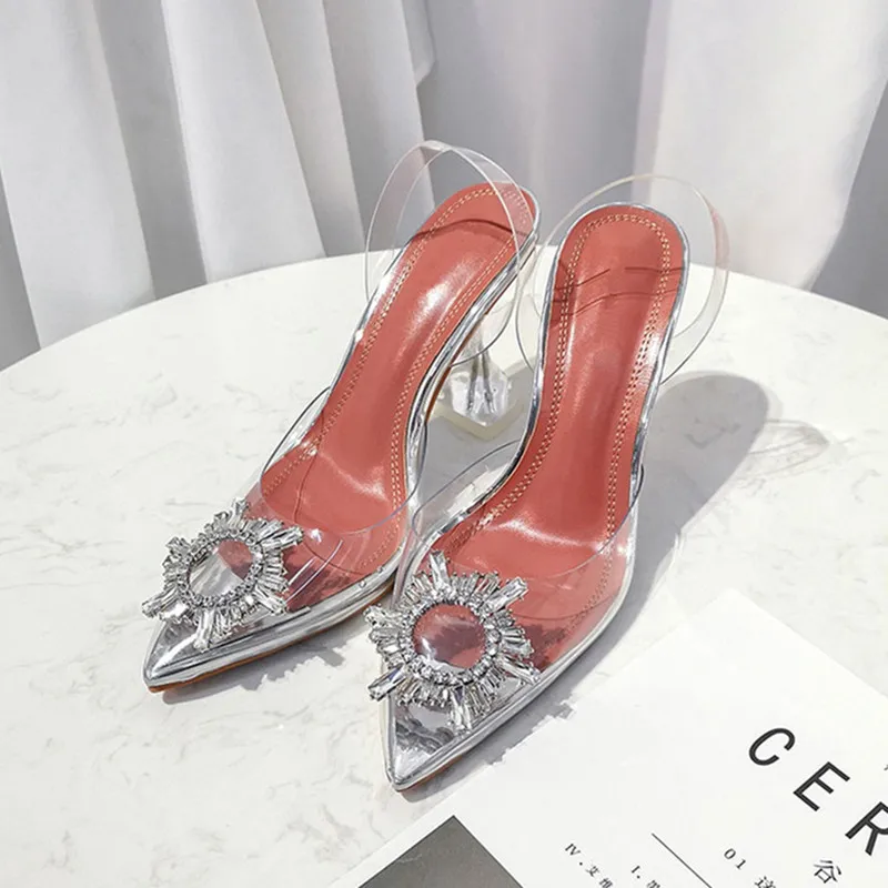 Прозрачные босоножки женская обувь Buty Искусственная кожа Прямая продажа