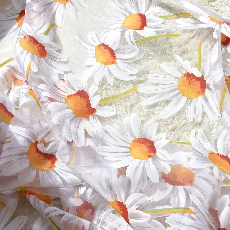 Тюлевые шторы с подсолнухами для гостиной спальни кухни желтые сплошные оконные