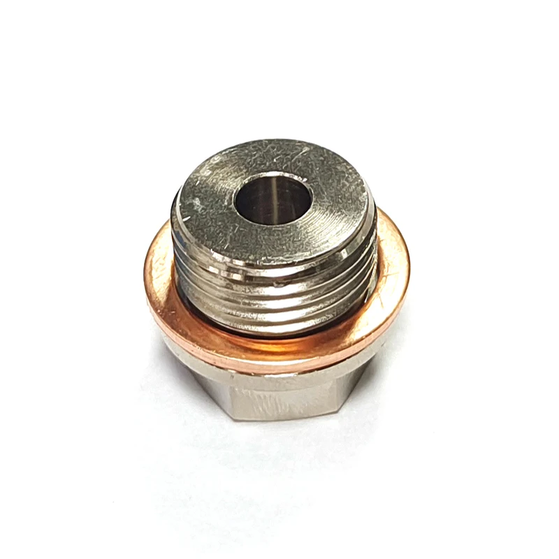 High Quality Steel Exhaust Temp Temperature Sensor Adapter M18x1.5 To 1/8NPT Connector 6.47mm Hole | Gas Oxygen