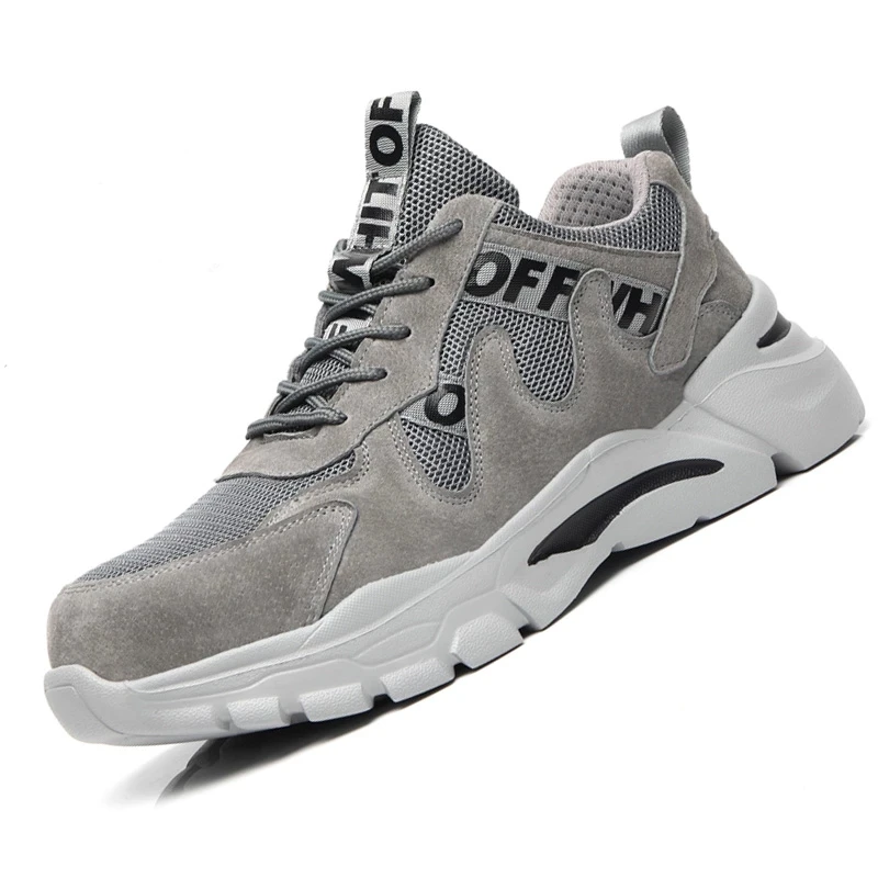 Дропшиппинг Для мужчин безопасная обувь Мужские ботинки легкая защитная Сталь