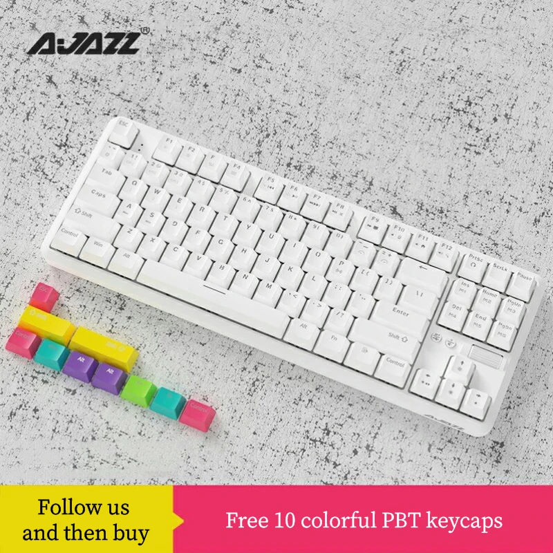 Клавиатура Ajazz K870T для ПК и планшетов игровая Механическая беспроводная