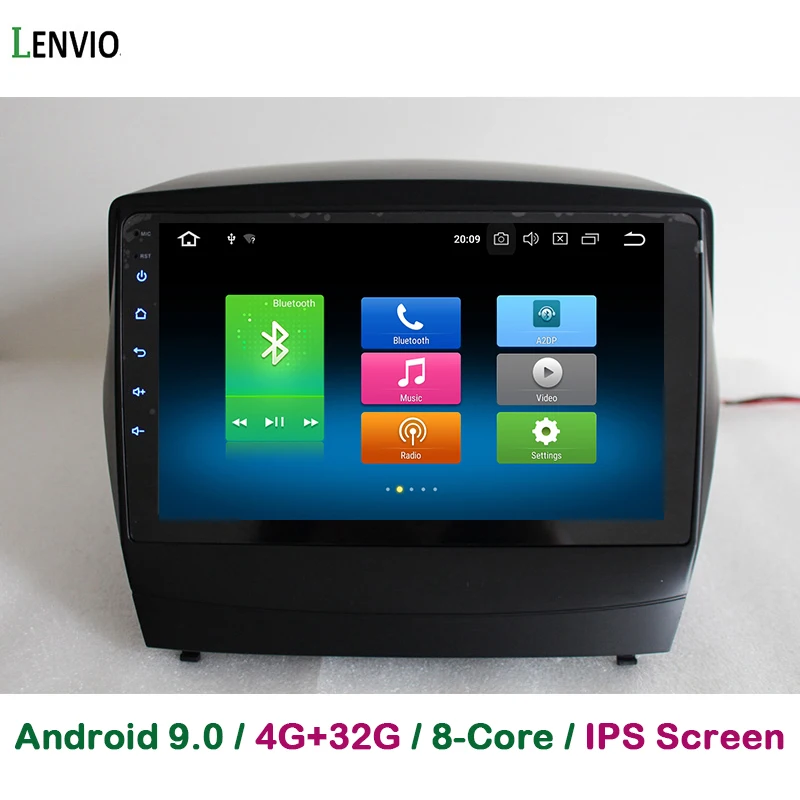 Автомобильный DVD-плеер Lenvio 4 Гб ОЗУ 32 ПЗУ Восьмиядерный процессор Android 9 0 GPS для Hyundai