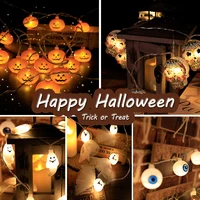 2m 10leds halloween led string halloween lights pumpkin skull bat diy hanging lamps halloween decoration for home holiday party