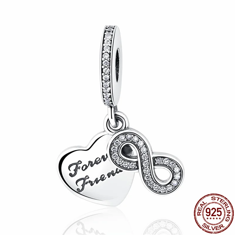 

100% Real 925 Sterling Silver The Charm of Love Fit Original 3mm Bracelet&Bangle For Women Birthday Fashion Jewelry Gift