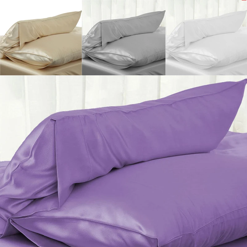 1 шт Высокое Стандартный из натурального шелкового атласа Мягкая Наволочка стул