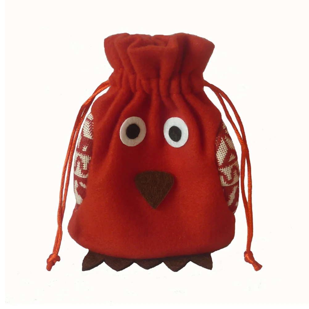 1 шт. портативный Рождественский шнурок Подарочный пакет конфеты мешок мешочек