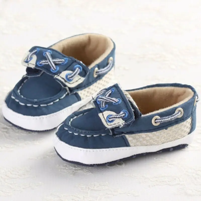 2019 Baby First Walkers Toddler Infant Boys Crib Shoes Soft Sole Anti-slip Casual Canvas 0-18M |