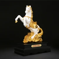 golden horse statue handicrafts home decoration accessories feng shui home decorationcompany hotel house decoration