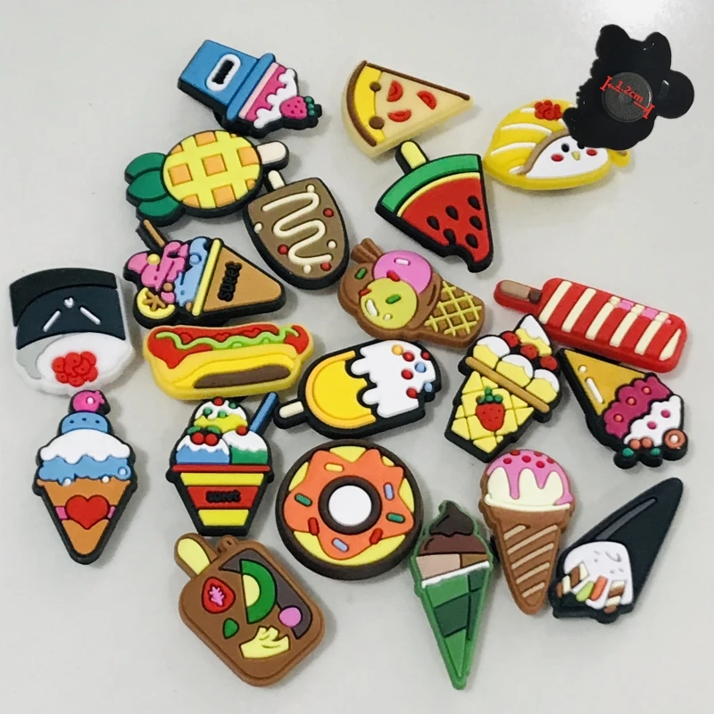 23 PCS PVC Kawaii Cartoon Food Fridge Magnetic Sticker Ice Cream Sushi Hot Dog Donut Refrigerator Magnets Children Gift Kids Toy images - 6