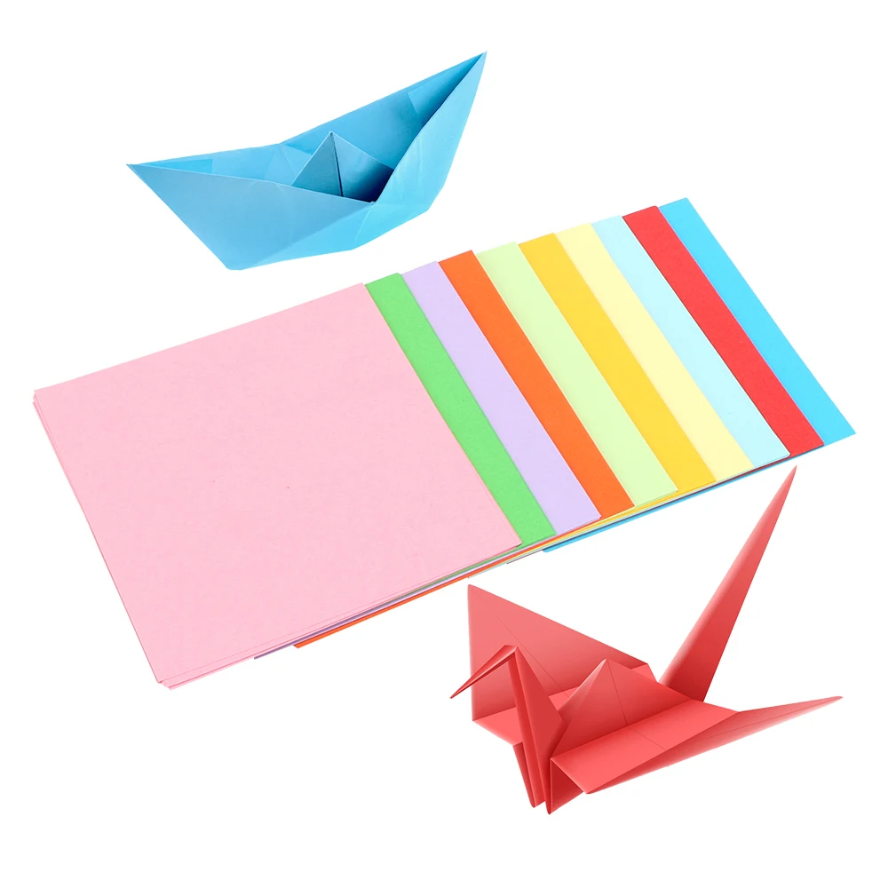 

100 pcs/set Handmade Craft 15x15cm Mix Color Paper Ten Colors Origami Paper For Children Fold Scrapbook Paper