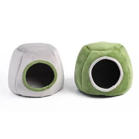mini nest house winter keep warm hamster nest cute pets guinea pig squirrel mice rat sleepping bed soft plush small animal cage