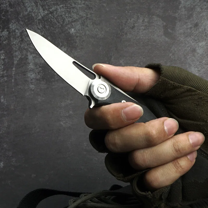 TUNAFIRE карманный складной нож G10 Ручка D2 стальное лезвие Тактический для выживания