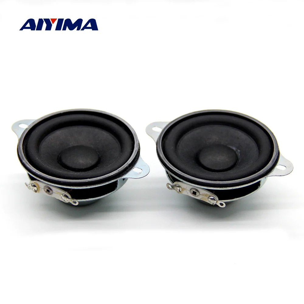 AIYIMA 2 шт. 45 мм портативная аудио Колонка бас громкоговоритель 4 Ом 5 Вт сабвуфер