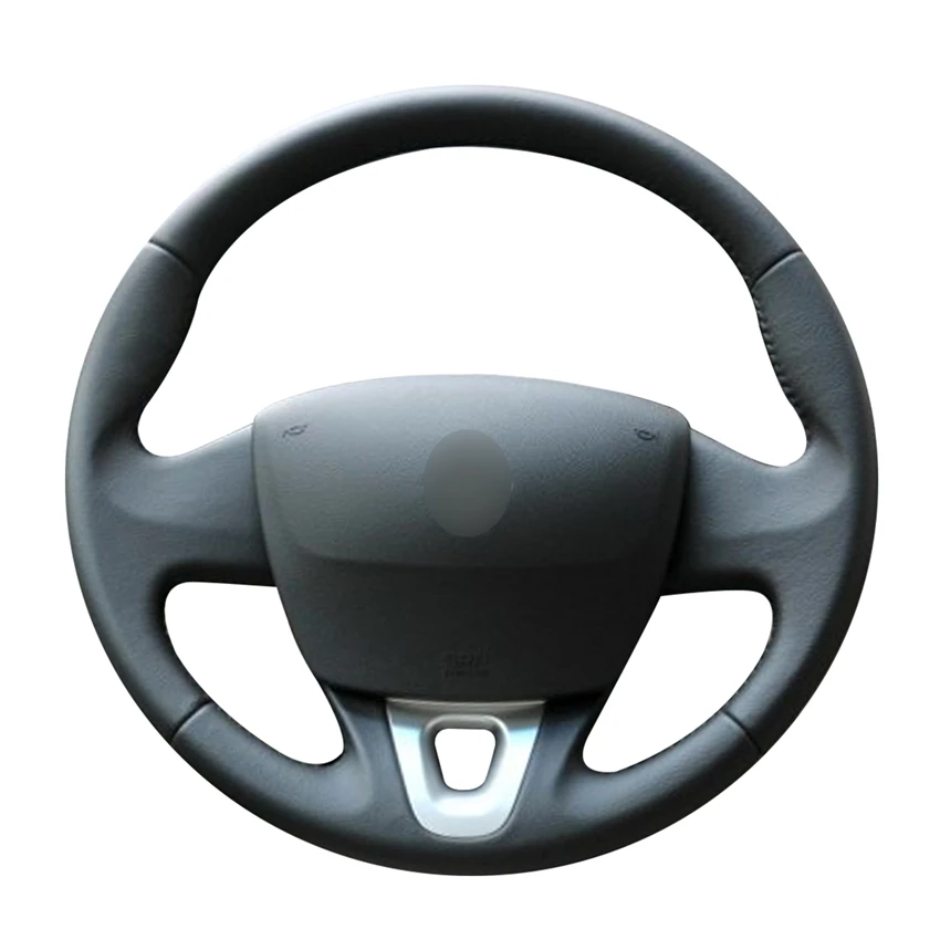 

Чехол на руль из искусственной кожи для Renault Megane 3 Scenic 3 Kangoo 2 Kangoo Maxi Samsung SM3 Nissan NV250, черный