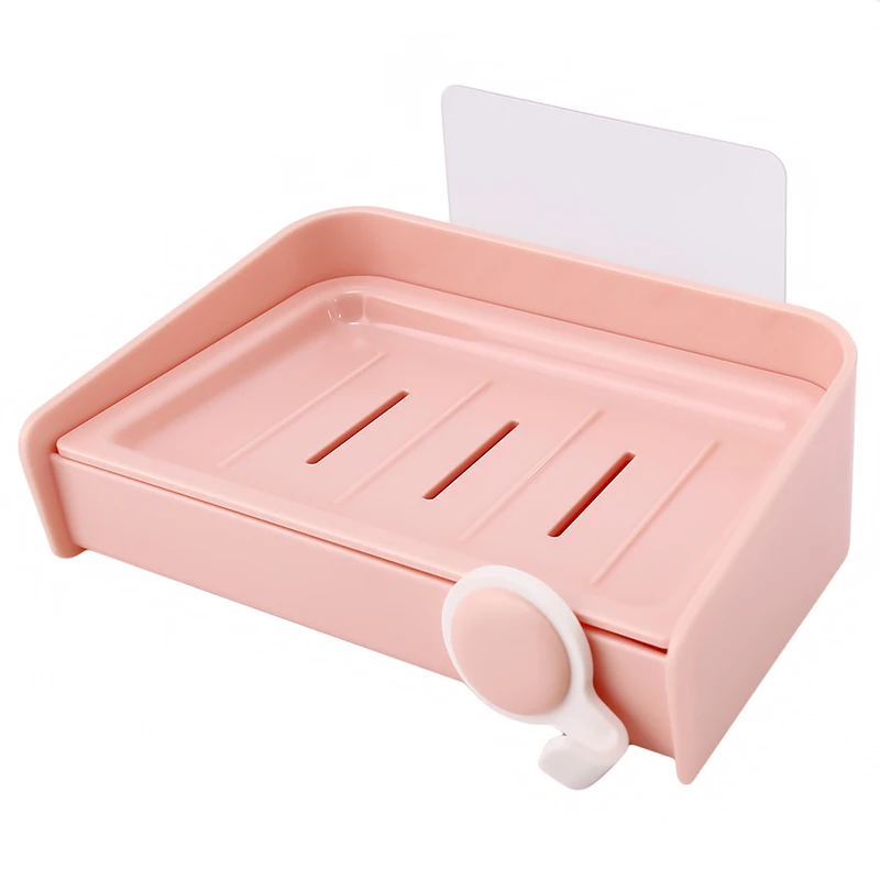 Мыльница без дырочек двухслойная мыльница ванная комната монтируемая сливная