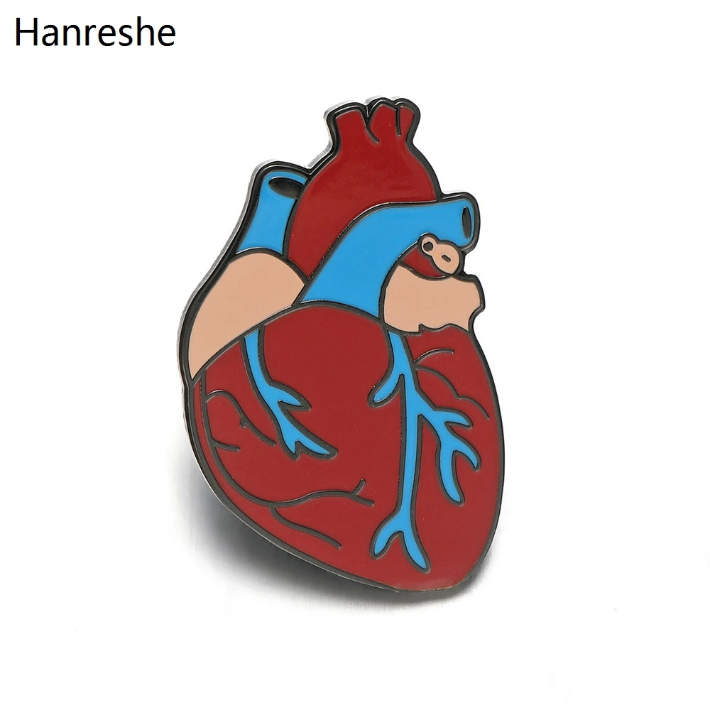 

Organ Brooch Enamel Lapel Brooch Pin Red Medical Collection Alloy Badge Jewelry Accessories Backpack Hat Pins Doctor Nurse Gift