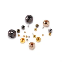 30 500pcslot 2 2 5 3 4mm gold round spacer beads ball end seed metal beads for jewelry making findings accessories supplie