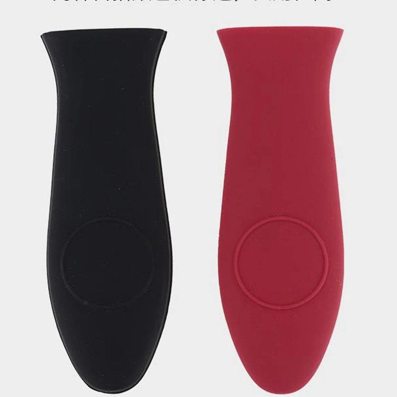 2 шт силиконовый нескользящий Горячая ручка держатель Теплоизоляционный горшок