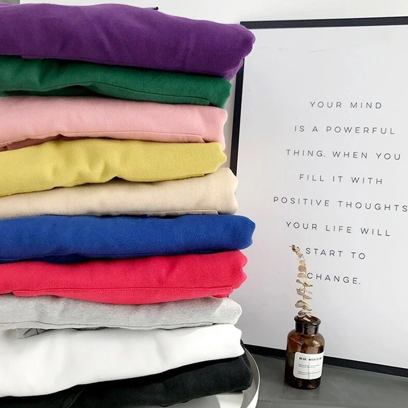 

Harajuku Loose Thin Long Sleeve Hooded Sun Protection Jacket Solid Color Retro Shirt Couple Hoodie