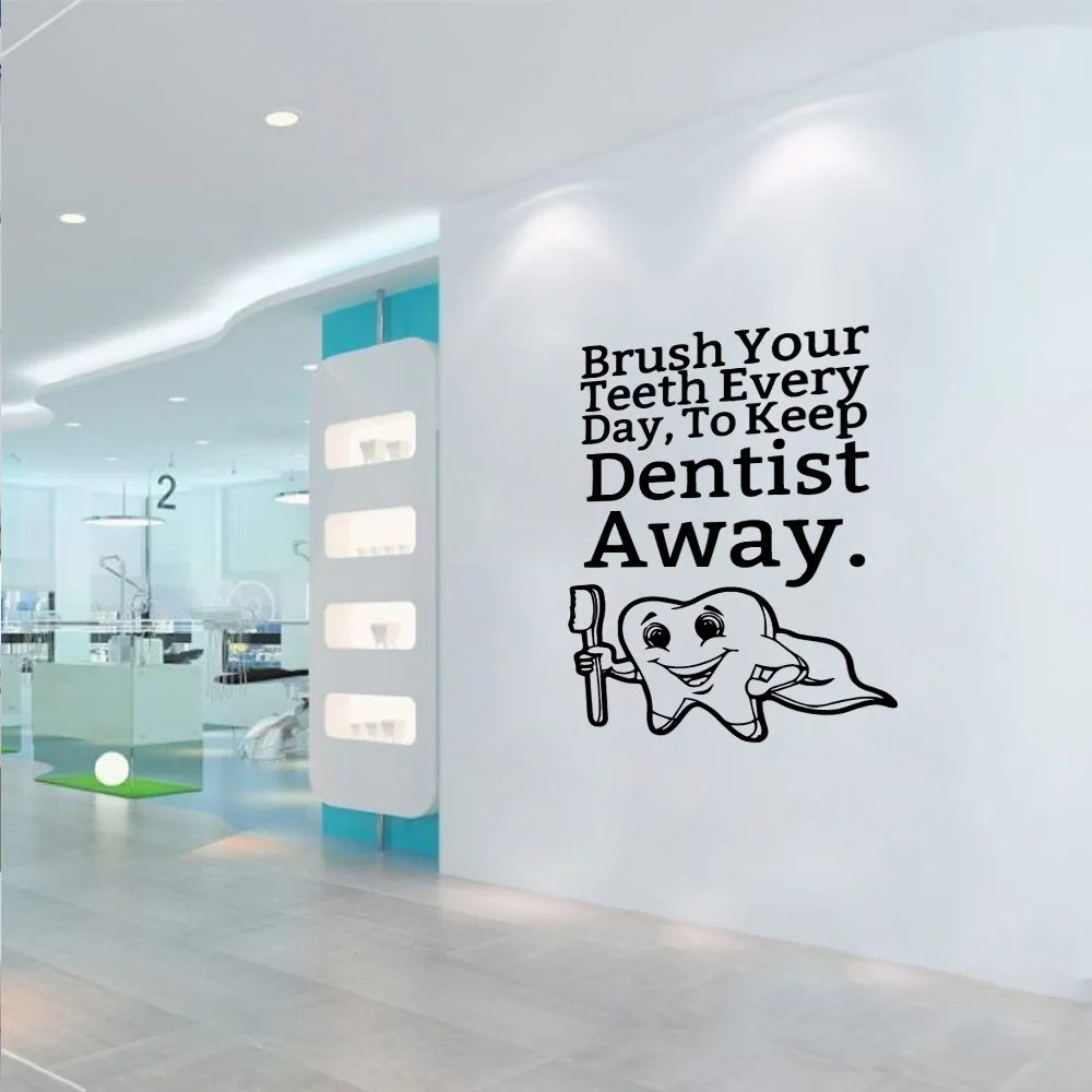 

Colorful Teeth Vinyl Kitchen Wall Stickers Wallpaper For Kids Rooms Decoration Wall Art Sticker Murals