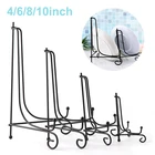 Подставка для фотографий 2021, держатель для рамок и мисок, кронштейн для поделок, стойка для книг, стойка для дисплея, черная железная пластина сделай сам, держатель для хранения